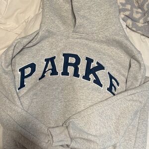 Gray and navy Parke  Hoodie